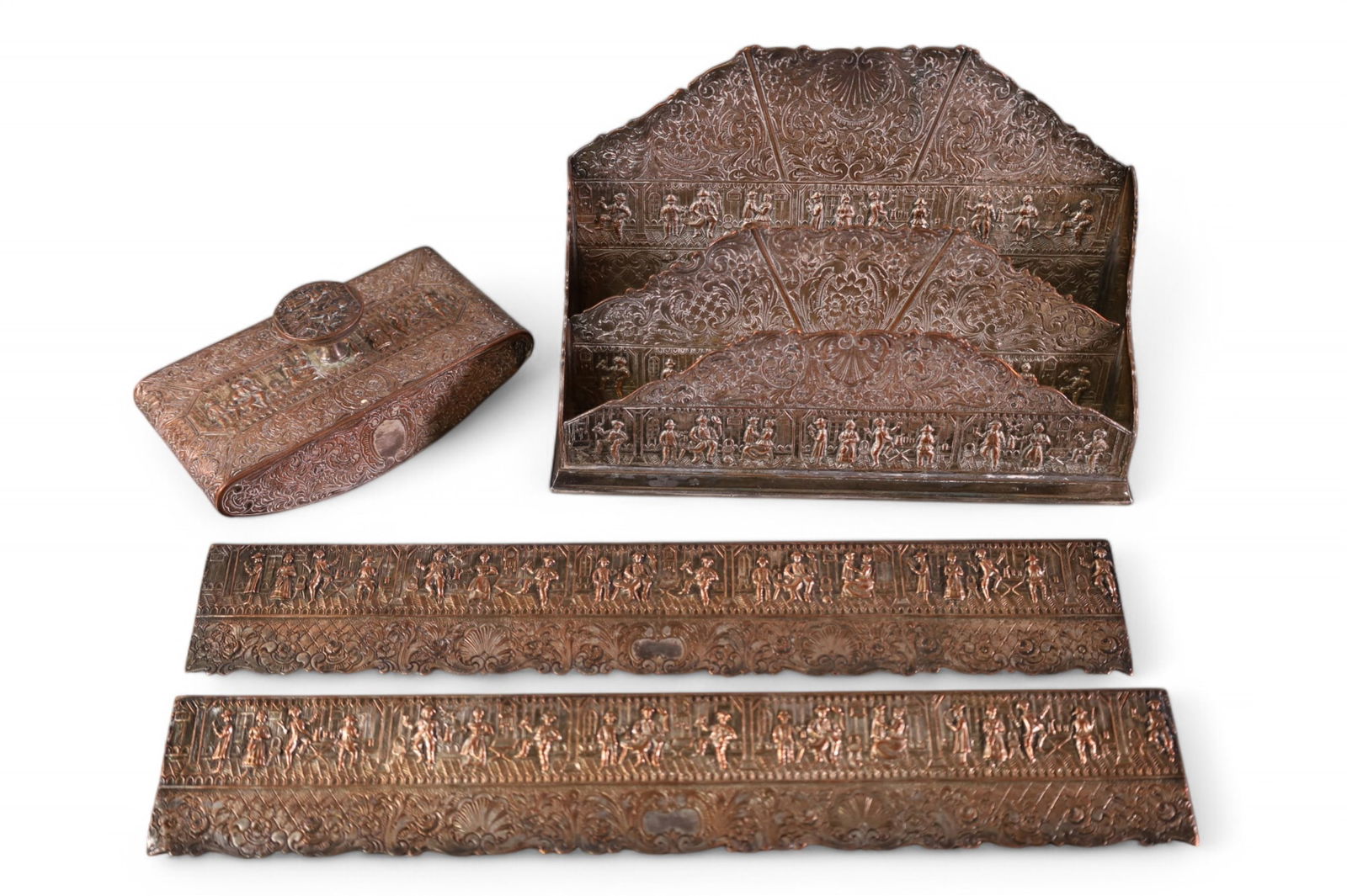 3 PC. FIGURAL DESK SET (1 of 6)