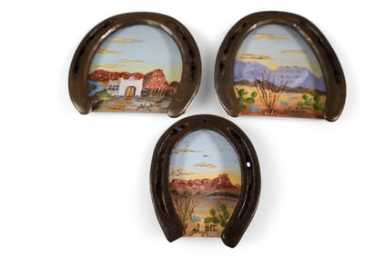 3 JOHN HILTON MINIATURE PAINTINGS