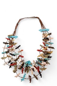 NATIVE AMERICAN FETISH NECKLACE