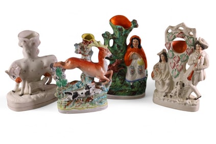 4 PIECES OF STAFFORDSHIRE