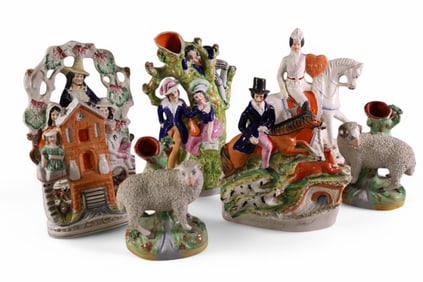 7 PIECES OF STAFFORDSHIRE