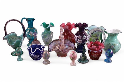 COLLECTION OF FENTON GLASS
