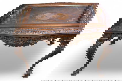 1920'S INLAID TRAY TOP TABLE