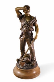 LARGE SPELTER STATUE