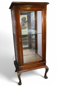 ANTIQUE SINGLE DOOR CURIO