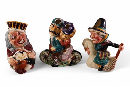 3 ENGLISH TOBY MUGS