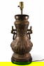 JAPANESE CAST METAL TABLE LAMP