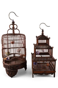 2 CHINESE BIRDCAGES