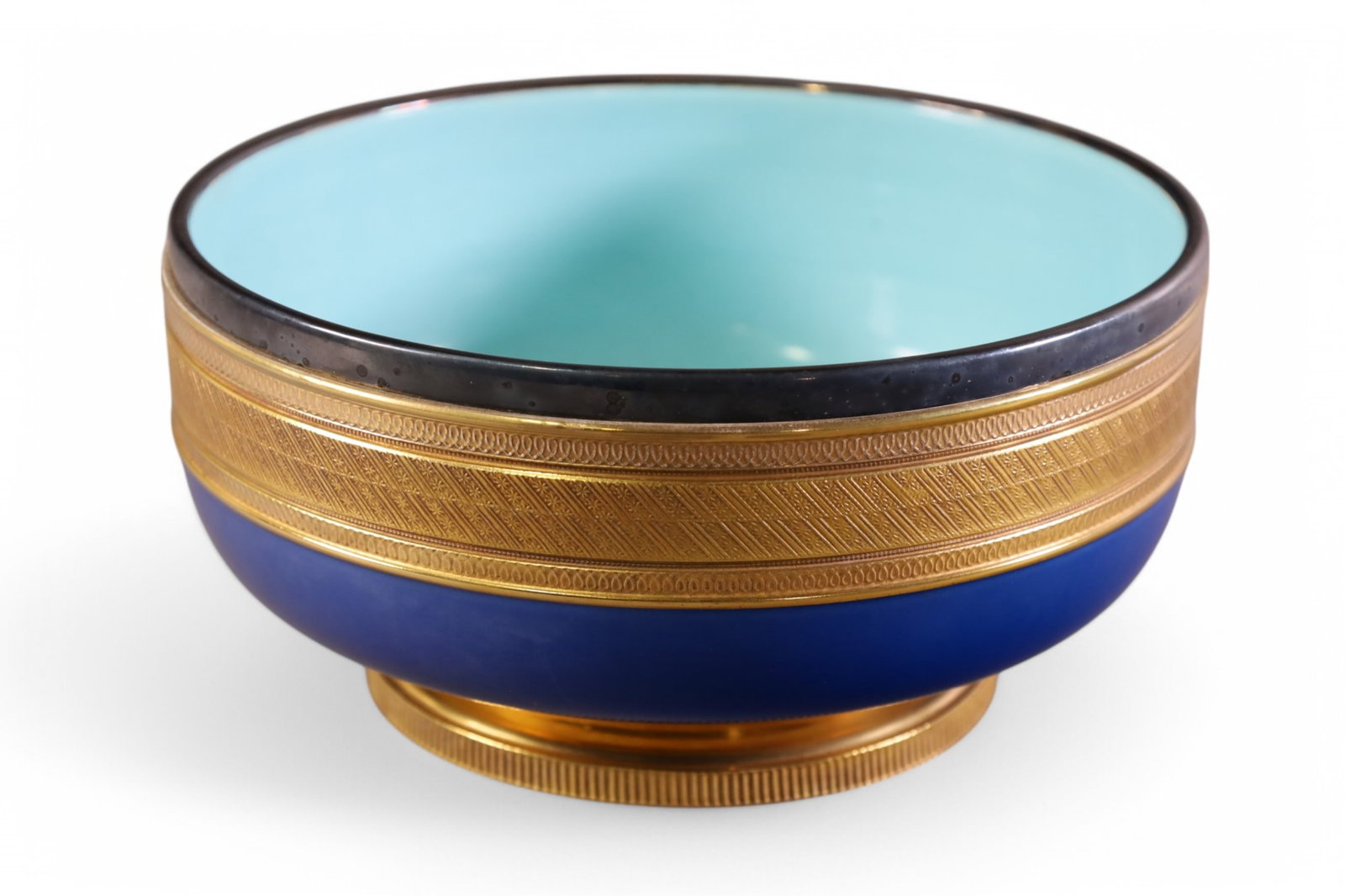 PORCELAIN BOWL: TAYLOR TUNNICLIFF & CO, PORCELAIN BOWL. 9 1/2" DIAM