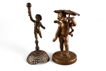 2 CHERUB FIGURES
