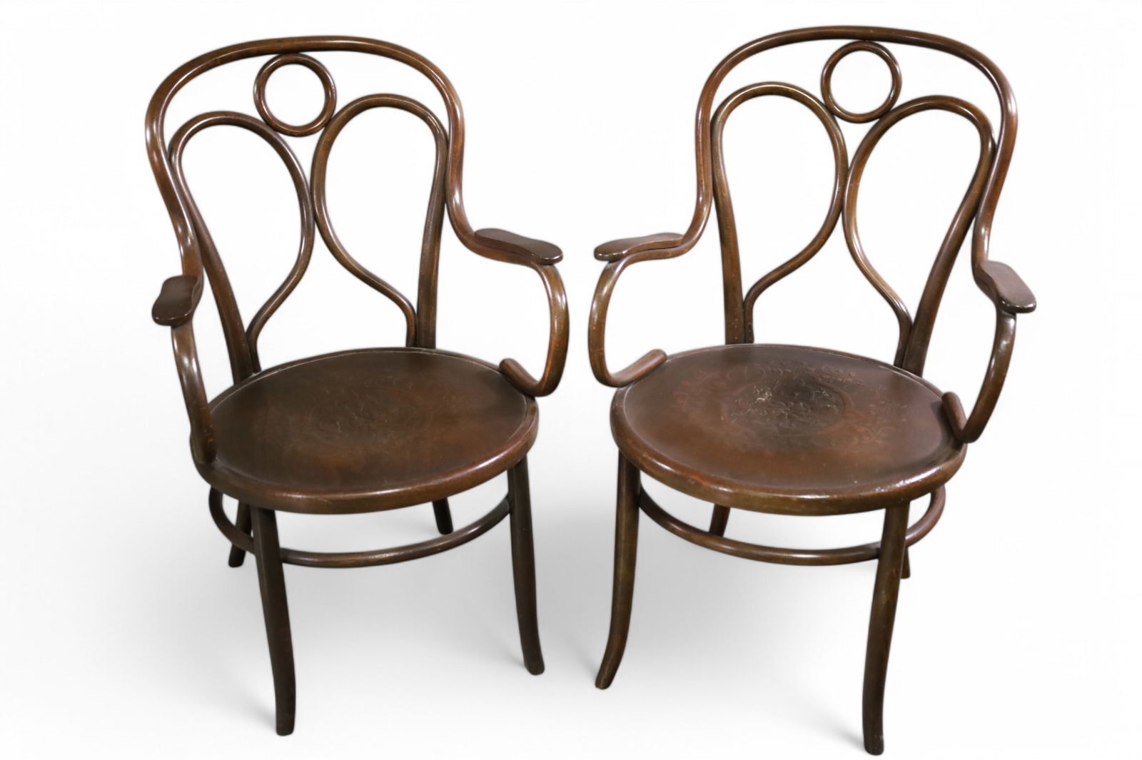 PAIR OF BENTWOOD CHAIRS (1 of 3)