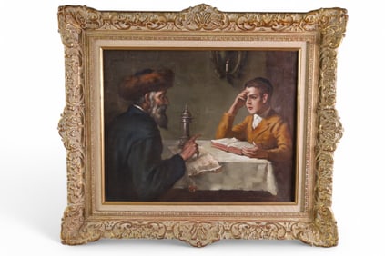 INTERIOR SCENE OIL PAINTING
