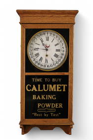 ADVERTISING CALENDAR CLOCK (1 of 4)