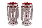 PAIR OF MANTLE LUSTERS