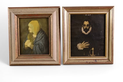 2 SMALL PORTRAIT PAINTINGS