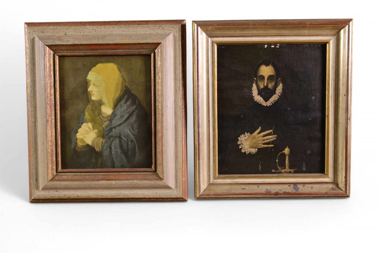 2 SMALL PORTRAIT PAINTINGS (1 of 4)