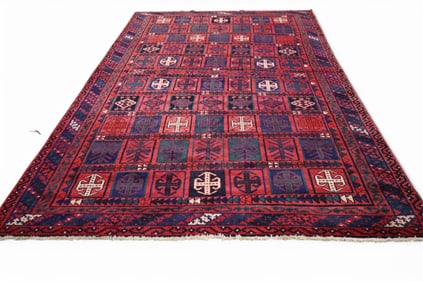 APPROX 7' 3" x 10' HANDMADE WOOL RUG