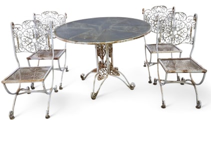 VINTAGE RUSSELL WOODARD PATIO SET