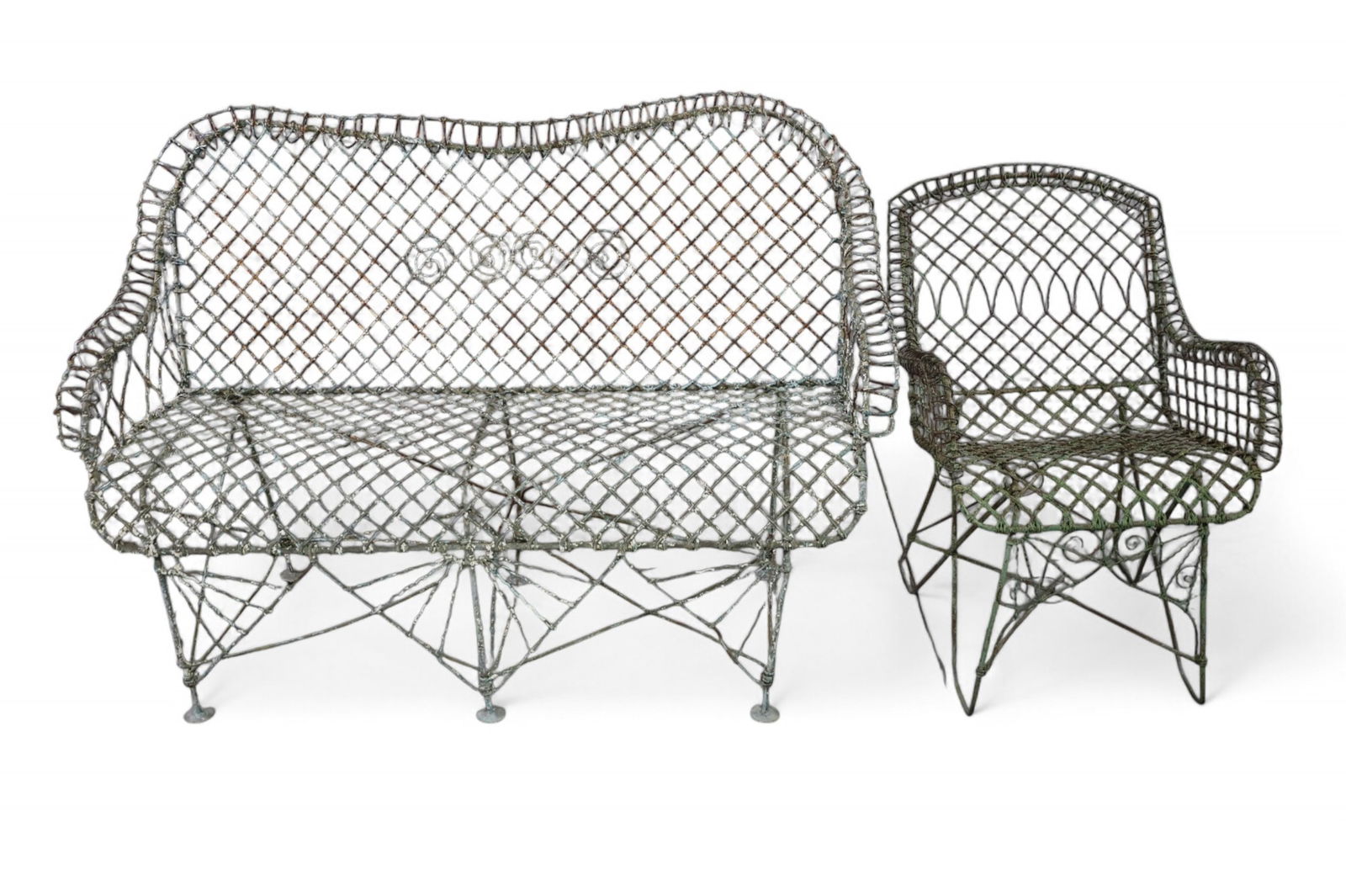 2 PIECES OF VICTORIAN PATIO FURNITURE (1 of 4)