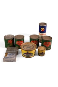 MISC. ADVERTISING TINS AND BOXES