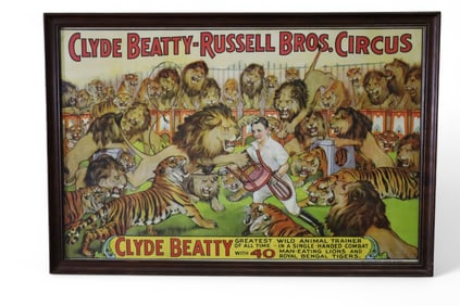 FRAMED CIRCUS POSTER