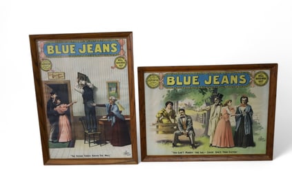2 BLUE JEANS LITHOGRAPHS