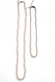 2 PEARL NECKLACES