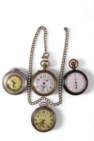 4 POCKET WATCHES