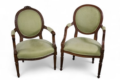 2 FRENCH PARLOR CHAIRS