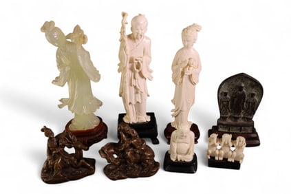 8 ASIAN FIGURES