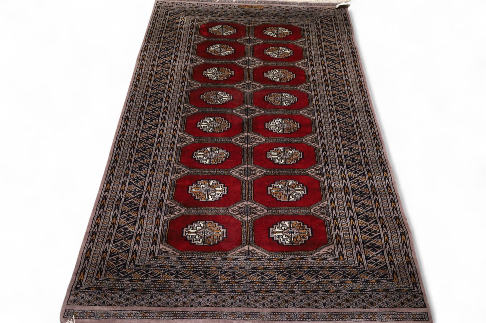 APPROX 6' 3" x 4' 1" HANDMADE WOOL RUG (1 of 5)