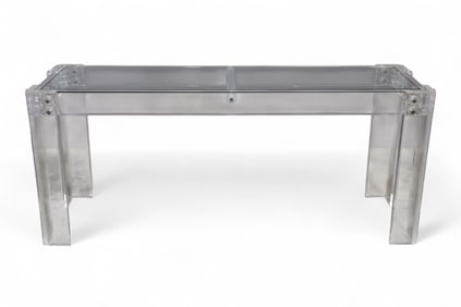 LARGE ACRYLIC CONSOLE TABLE