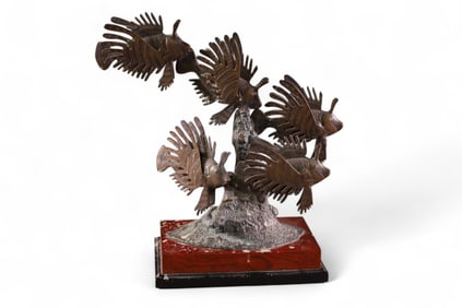 MID CENTURY MODERN FISH SCULPTURE
