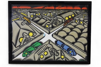 MID CENTURY MODERN WALL HANGING