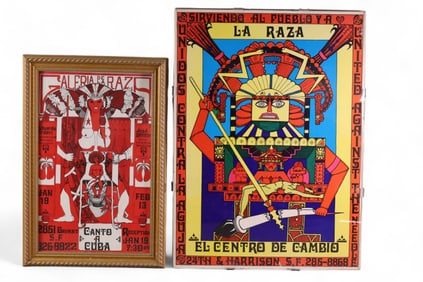 2 FRAMED POSTERS
