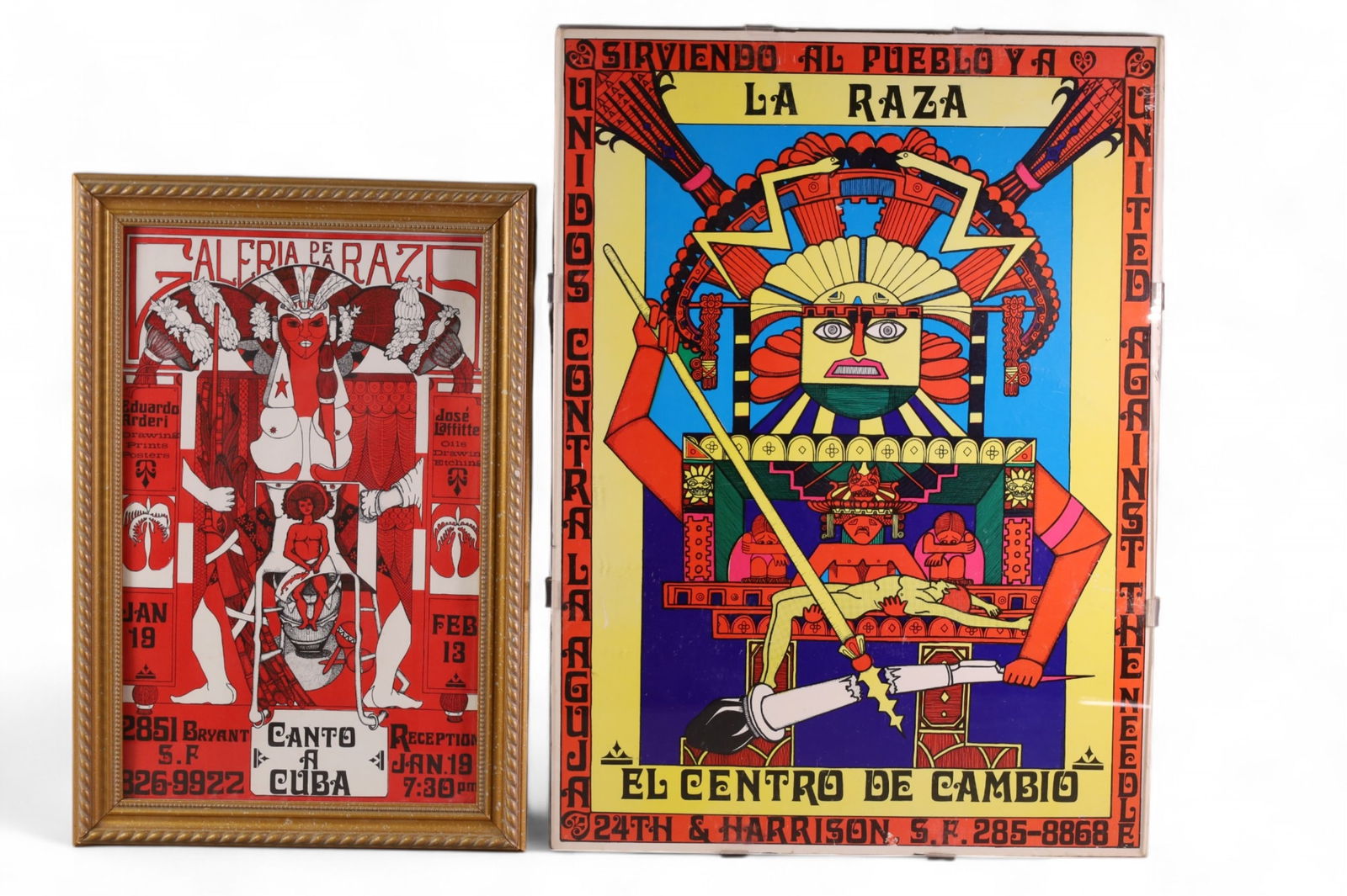 2 FRAMED POSTERS (1 of 3)