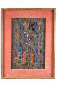 MID CENTURY MODERN TILE WALL HANGING