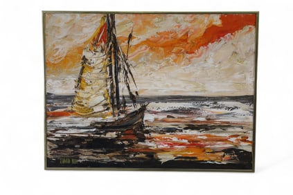 JIM HOWARD RABBY SAILBOAT PAINTING