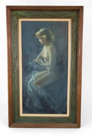 LEO JANSEN NUDE OIL PAINTING