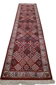 APPROX 12' x 3' 2" HANDMADE WOOL RUNNER