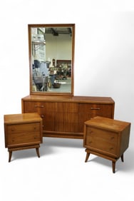 4 PC. MID CENTURY MODERN BEDROOM SET
