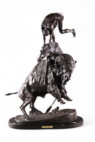 "BUFFALO HORSE" REMINGTON BRONZE
