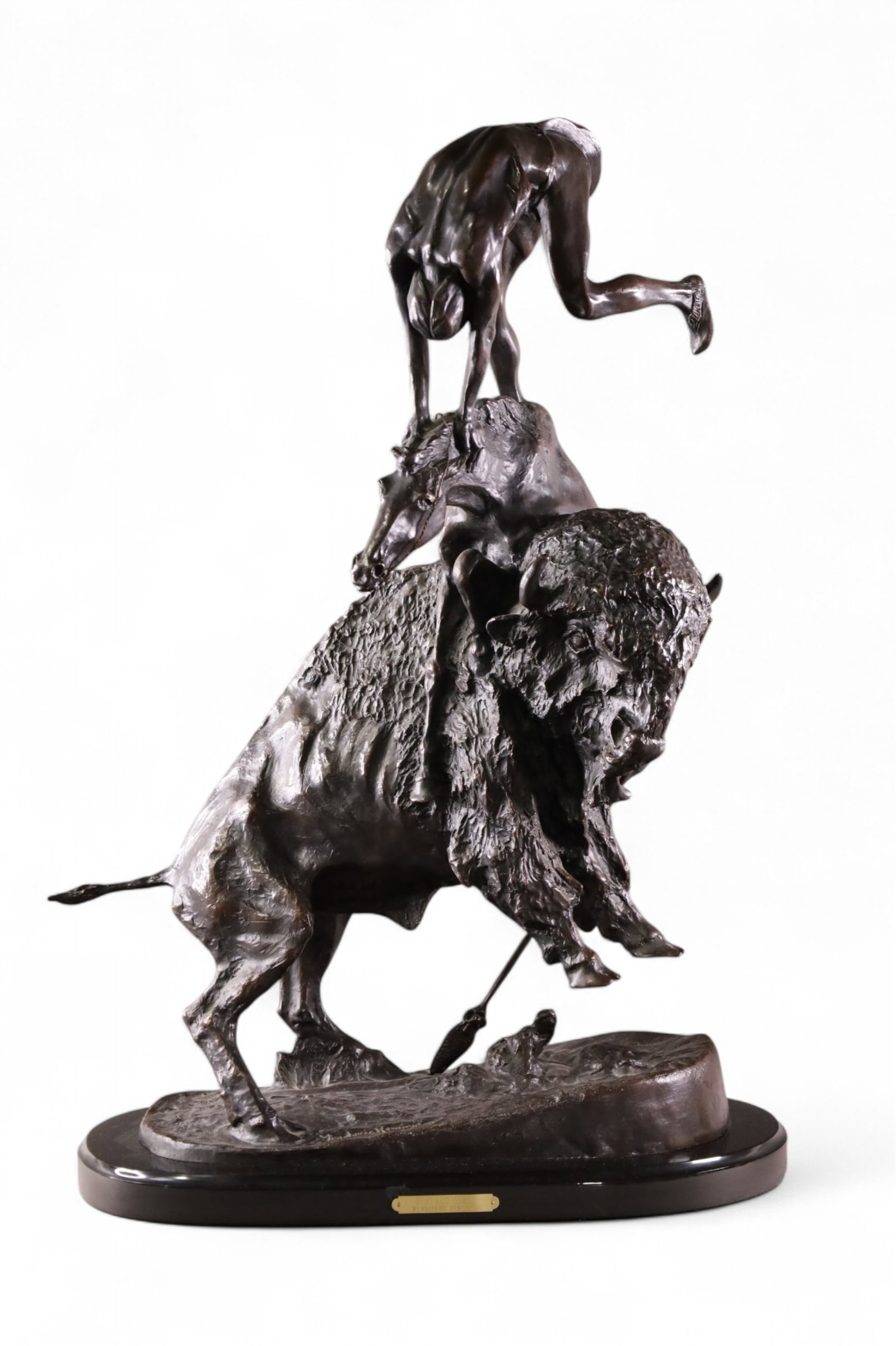 "BUFFALO HORSE" REMINGTON BRONZE (1 of 5)