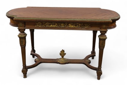 INLAID FRENCH CENTER TABLE