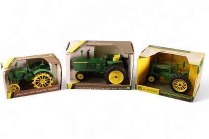3 JOHN DEERE ERTL TRACTORS