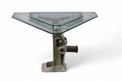 UNUSUAL RAILROAD JACK SIDE TABLE