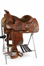 LEATHER & SILVER SADDLE