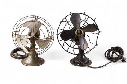 2 VINTAGE FANS