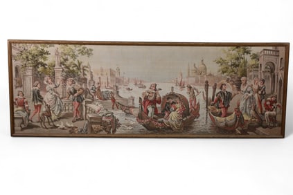 LARGE FRAMED TAPESTRY