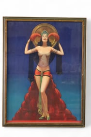 ART NOUVEAU LADY PRINT